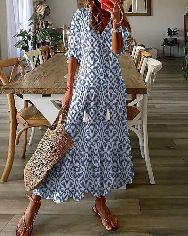 DIANNA™ Boho Maxi Dress – Flattering Fit with Tummy Coverage