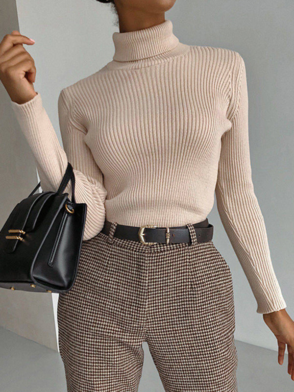 Celeste | Ribbed Turtleneck Sweater