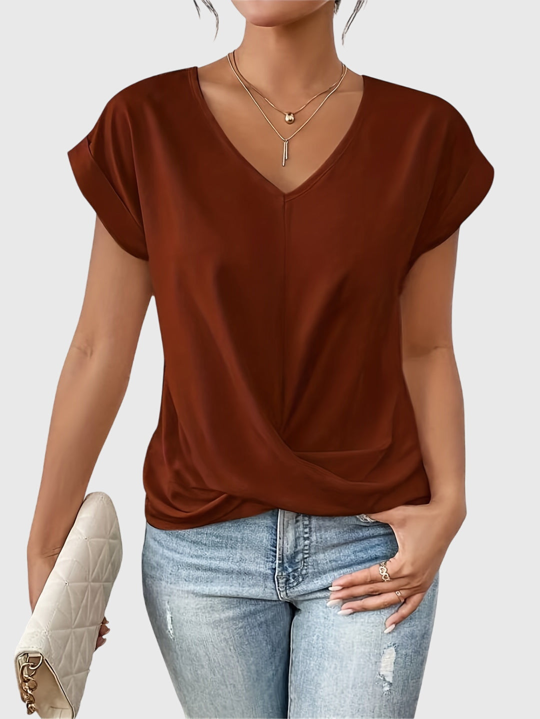 Blakely - Casual V-Neck Blouse