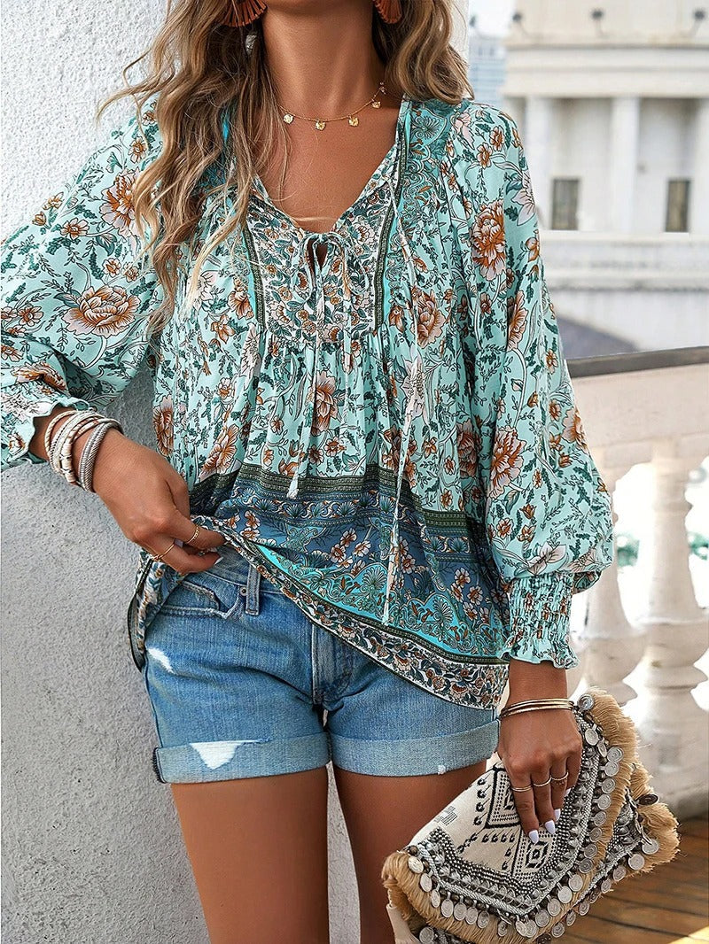 ADELINE™ Floral Blouse – Timeless Elegance and Everyday Comfort
