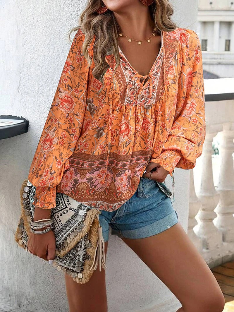 ADELINE™ Floral Blouse – Timeless Elegance and Everyday Comfort