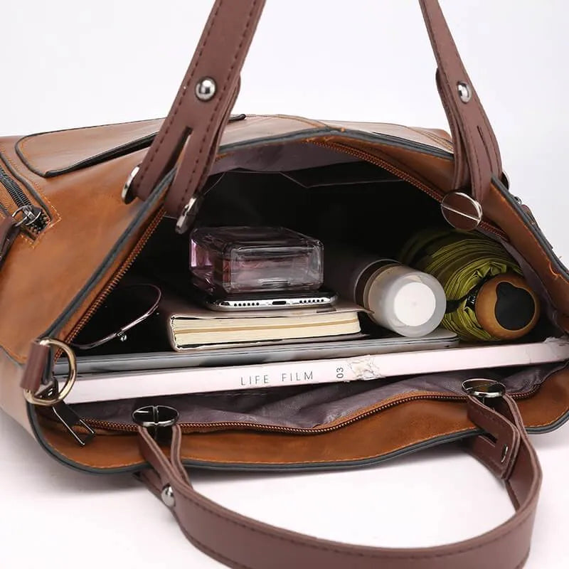 Maelis™ - Elegant Leather Shoulder Bag