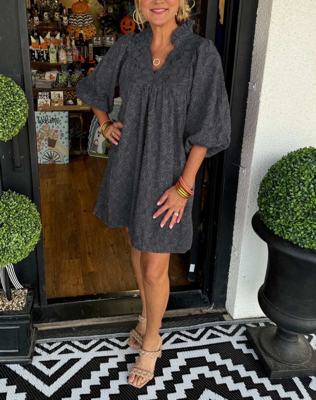 Izabella - Lace Jacquard Dress