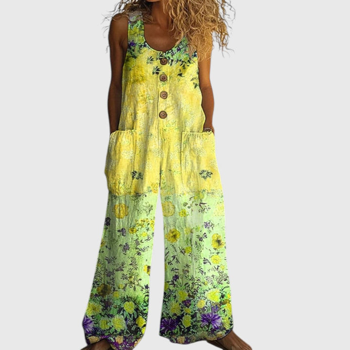 Lizzie - Vintage Floral Patchwork Jumpsuit
