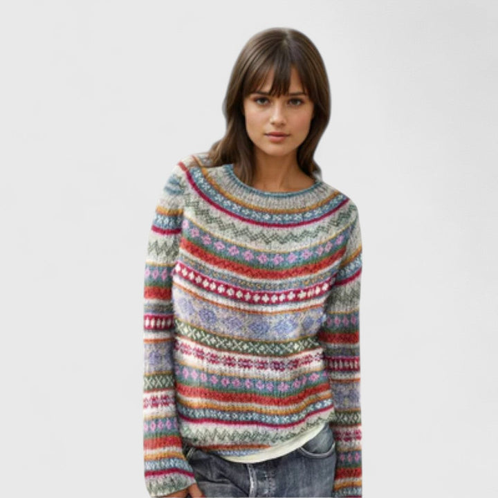 Manonin - Casual & Cozy Striped Sweater