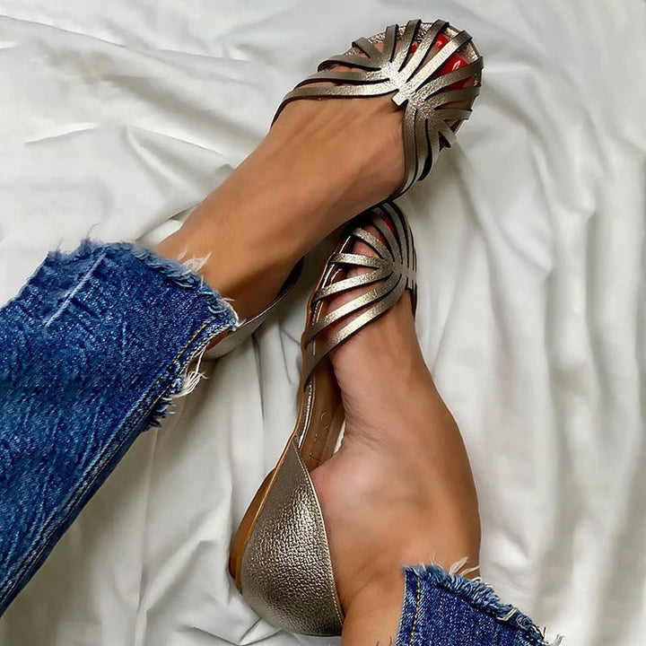 LIA Cut-Out Ballerinas with Open Toe - Elegant and Stylish Shoes