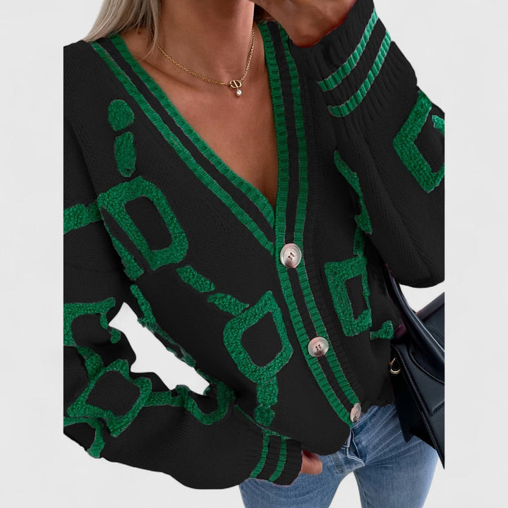 Cristine - Block Knit Cardigan