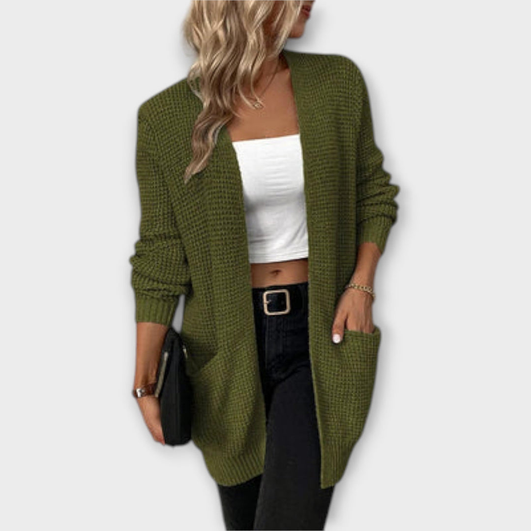 Sharon - Casual Knit Cardigan with Pockets