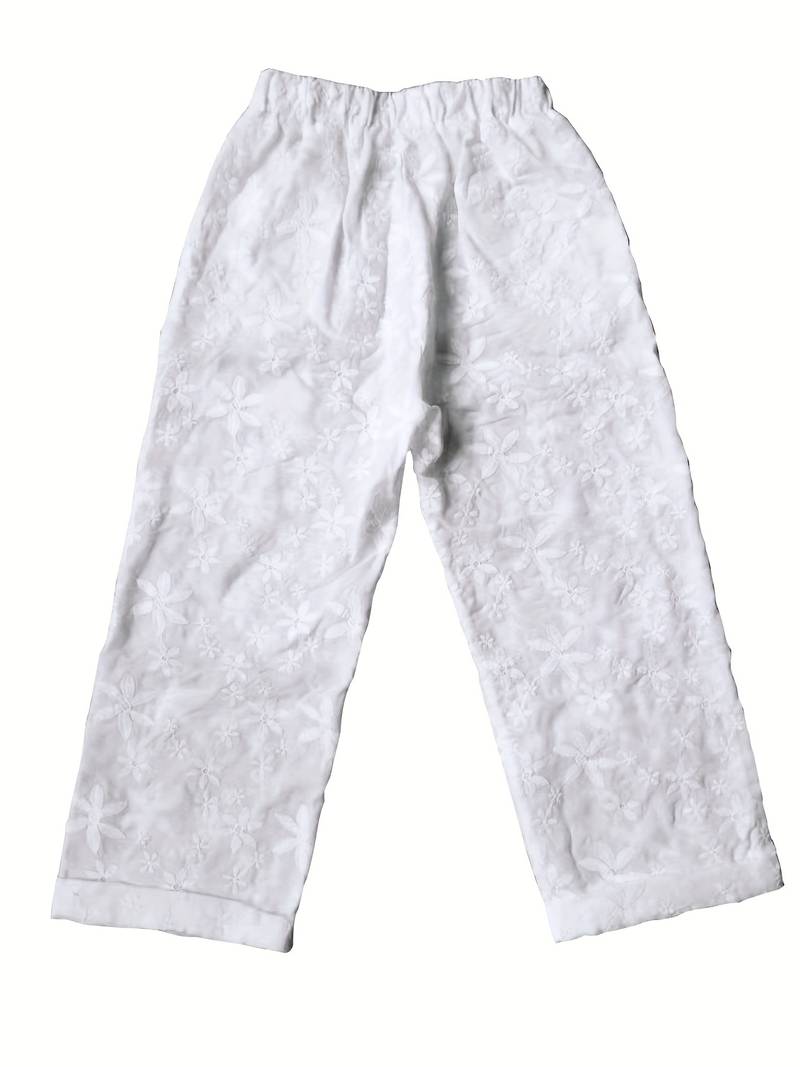 CELESTE™ - Women's Applique Straight Leg Pants