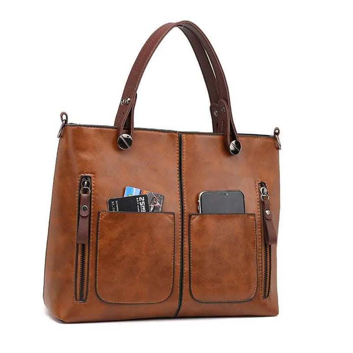 Maelis™ - Elegant Leather Shoulder Bag