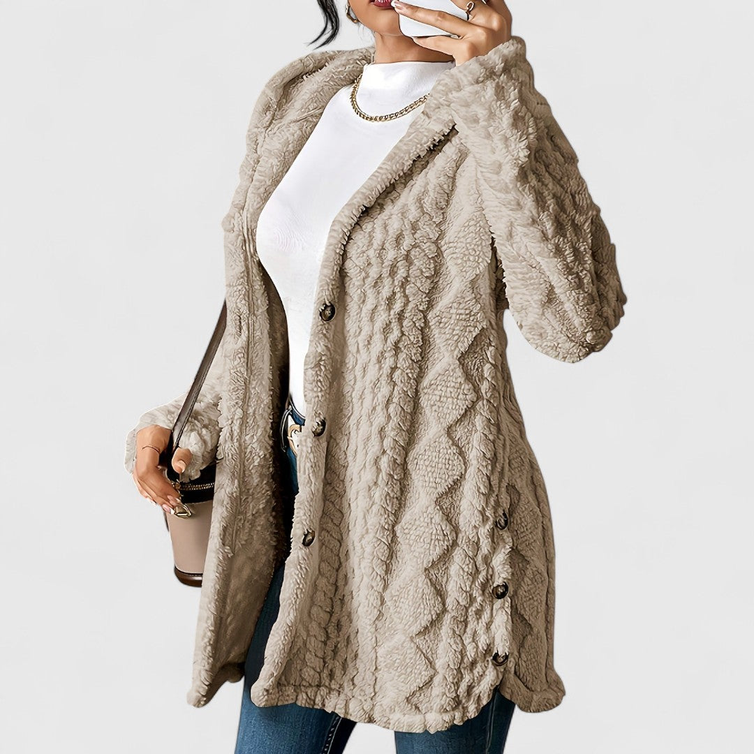 Krisha - Plush Hooded Cardigan