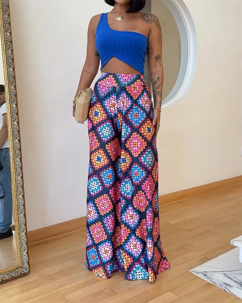 BOHO BLOOM™ Set: Palazzo Pants and Cropped Top