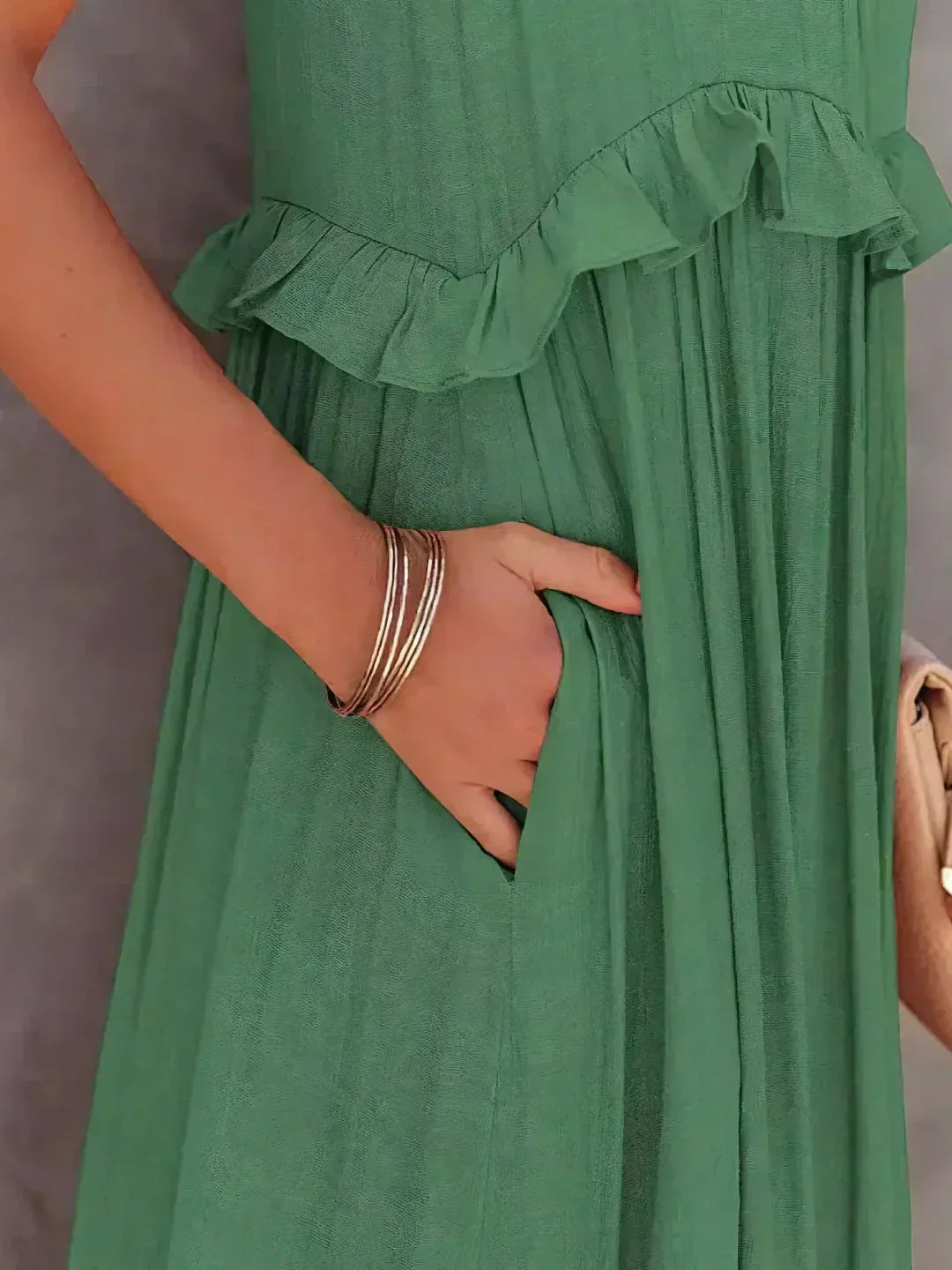 Meara™ Halter Ruffle Maxi Dress – Elegant Style for Every Occasion (50% OFF!)