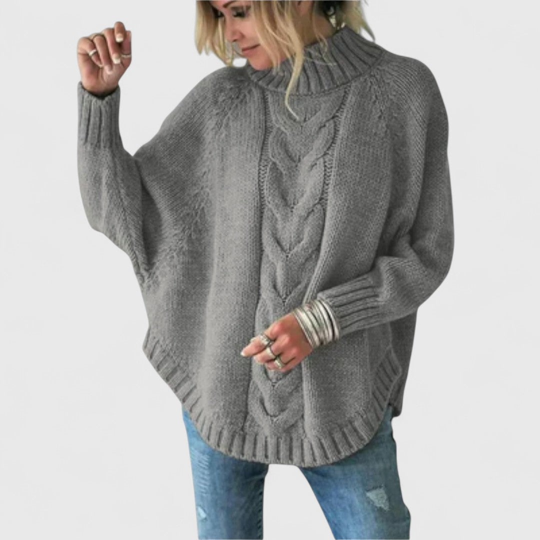 Elysian - Knitted Sweater with Cable Pattern