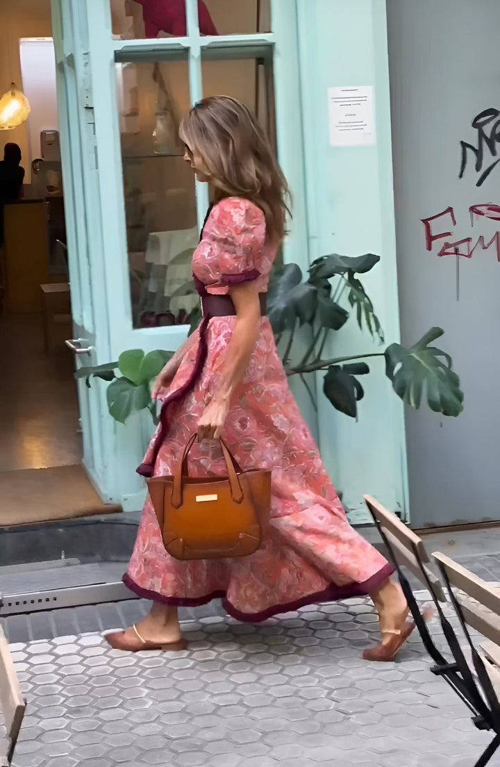Rosalie | Elegant Pink Maxi Dress