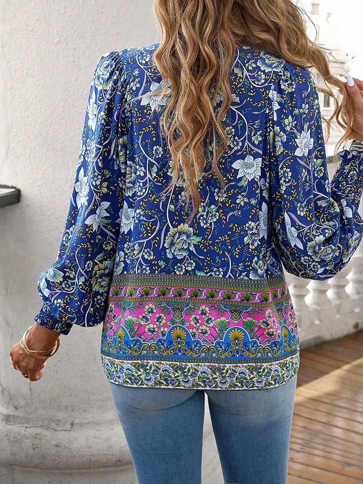 ADELINE™ Floral Blouse – Timeless Elegance and Everyday Comfort