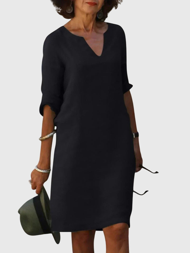 Chelsea - Casual V-Neck Dress