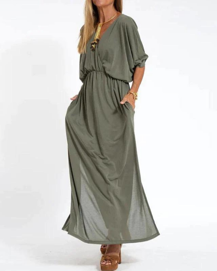 SANDY™ Long Vintage Dress – Timeless Elegance and Supreme Comfort