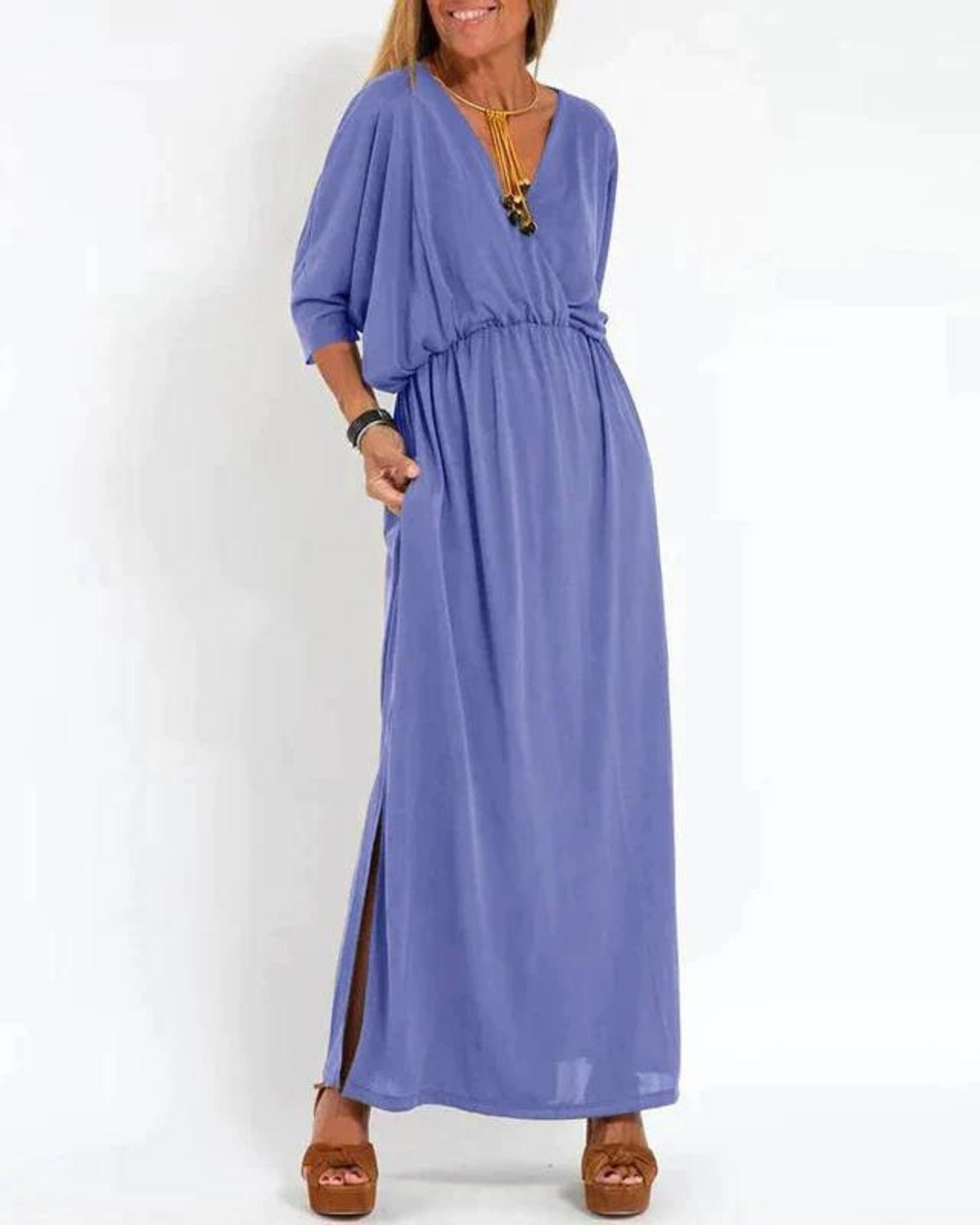 SANDY™ Long Vintage Dress – Timeless Elegance and Supreme Comfort