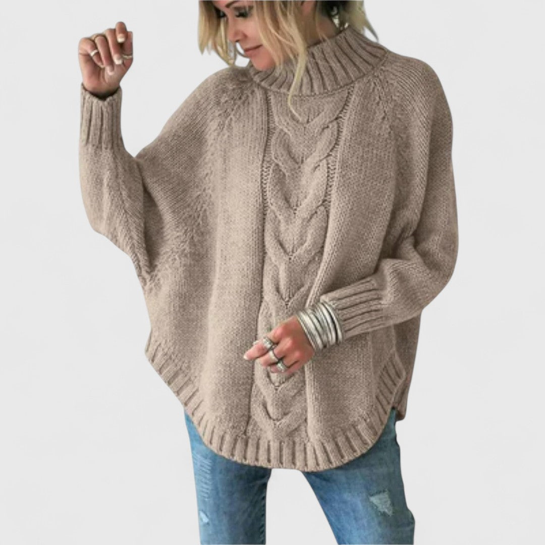 Elysian - Knitted Sweater with Cable Pattern