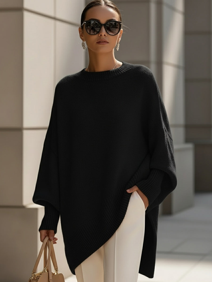 Mieke – Effortless Elegance Oversized Poncho
