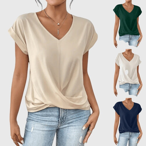 Blakely - Casual V-Neck Blouse