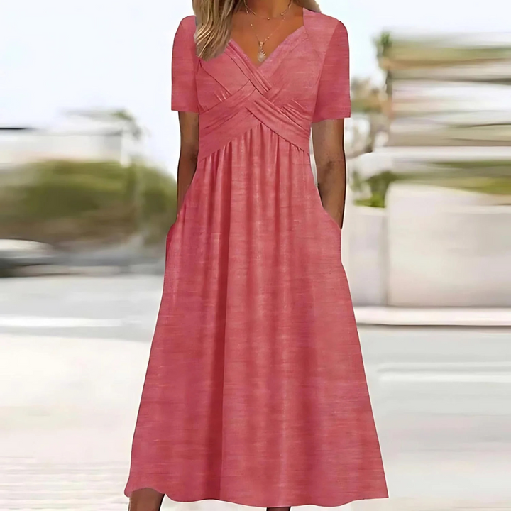 Luna | Short Sleeve Maxi Dress