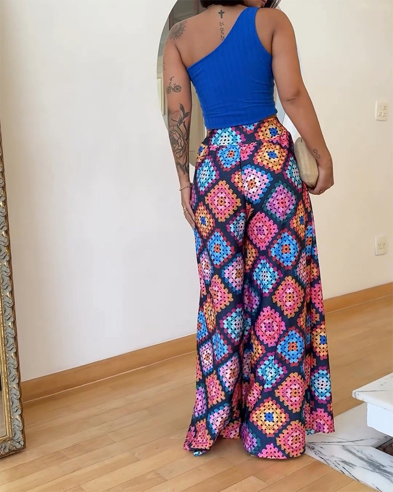 BOHO BLOOM™ Set: Palazzo Pants and Cropped Top