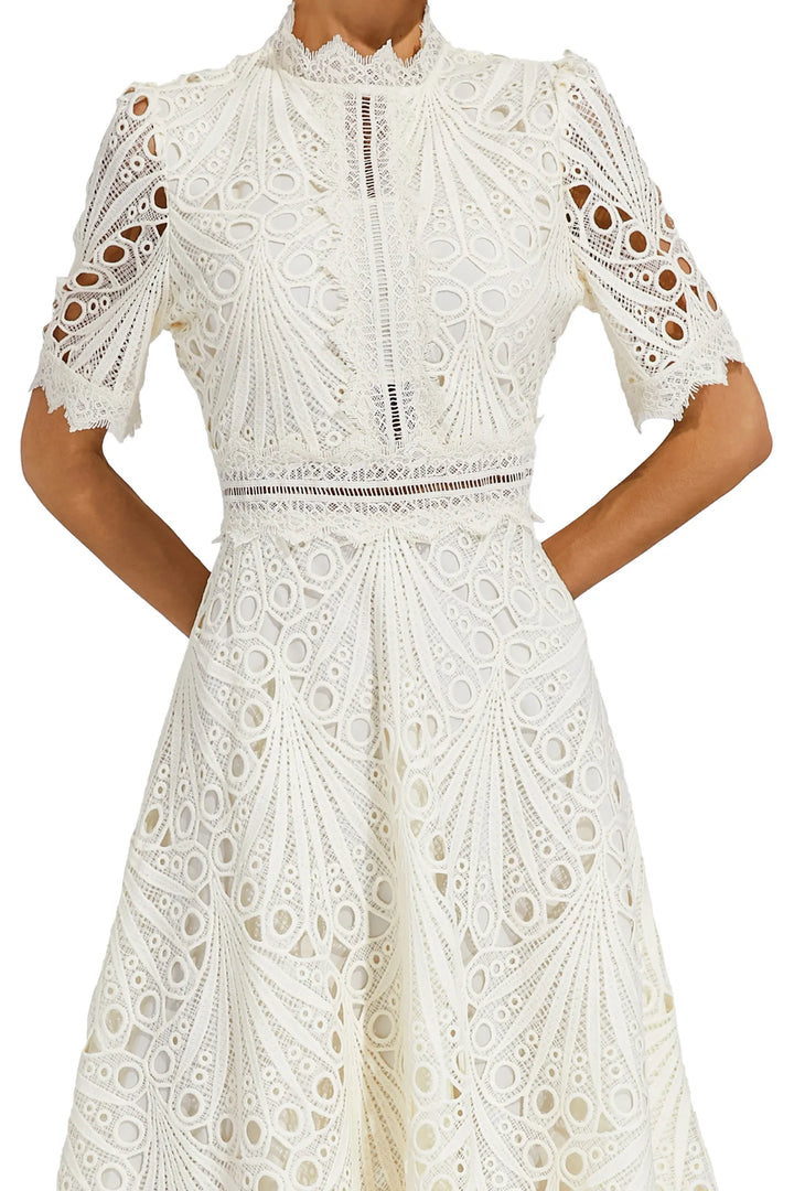 Hallie - Lace Midi Dress
