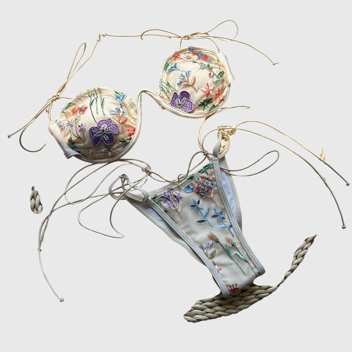 Aster | Delicate Embroidered Bikini