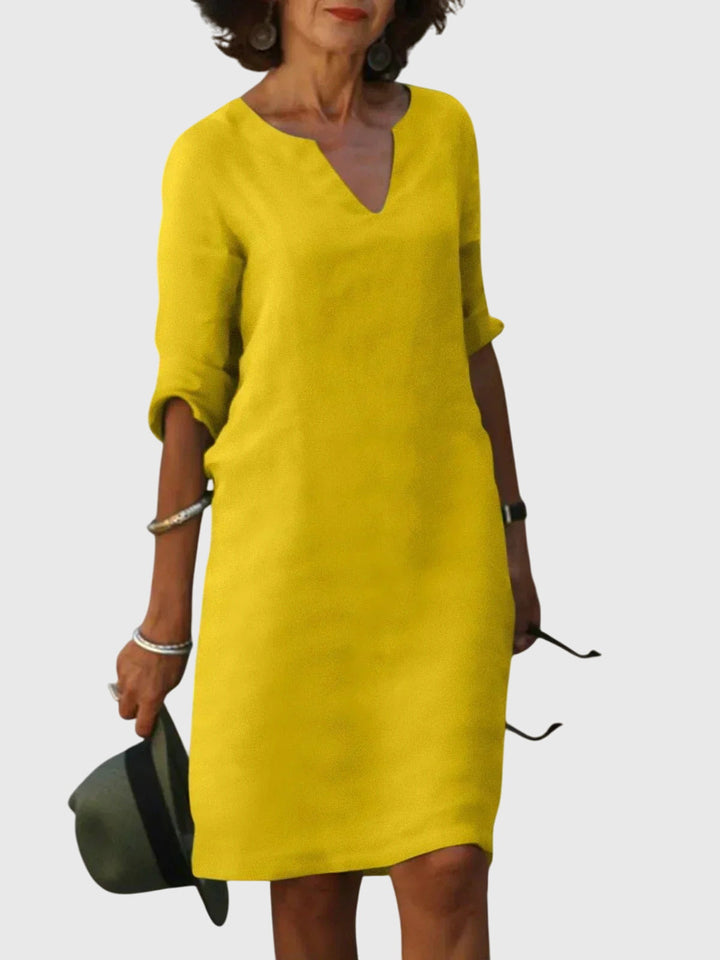Chelsea - Casual V-Neck Dress