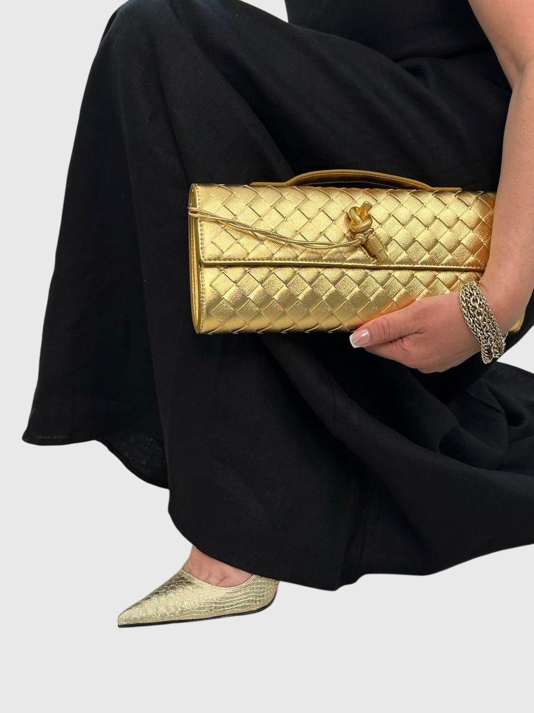 Camila | Luxe Slim Woven Clutch
