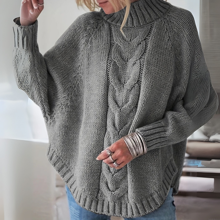Lorette - Elegant Cable Knit Sweater