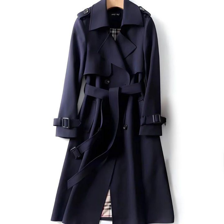 Elara - Women’s Classic Double-Breasted Trench Coat