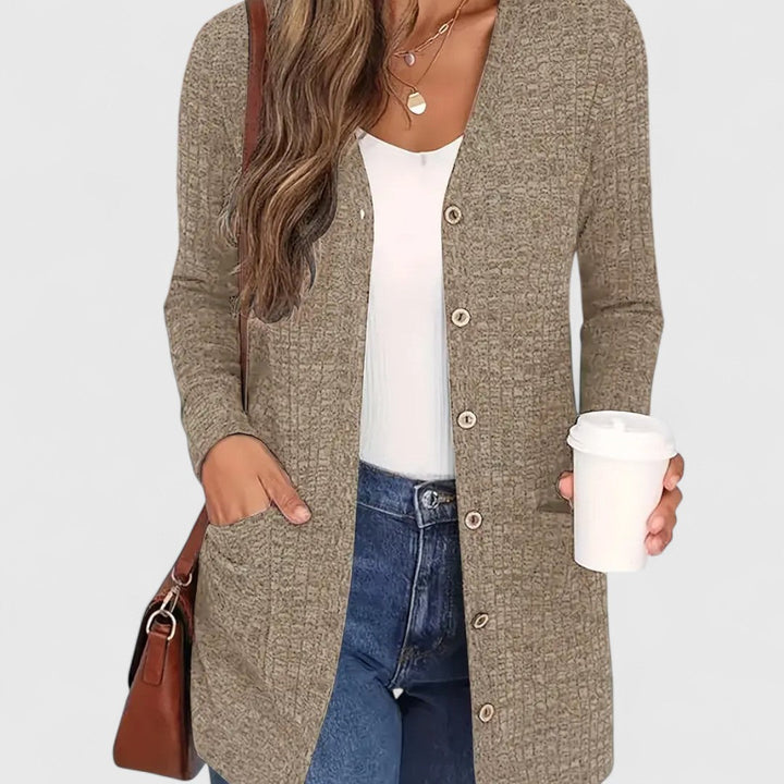 Lindsey - Comfortable V-Neck Cardigan