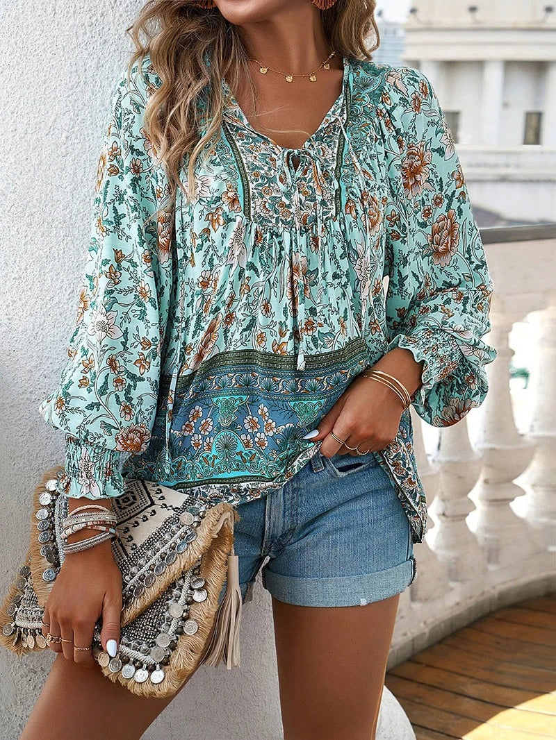 ADELINE™ Floral Blouse – Timeless Elegance and Everyday Comfort