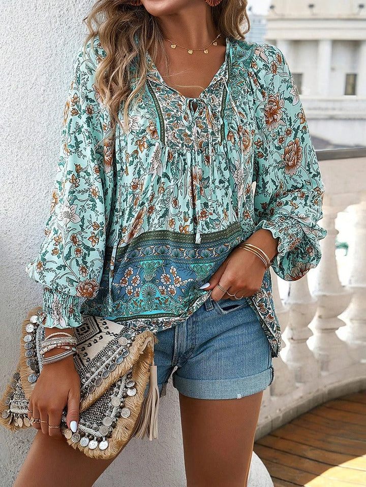 ADELINE™ Floral Blouse – Timeless Elegance and Everyday Comfort