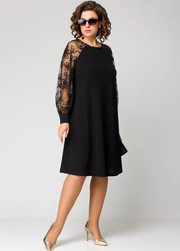 Destiny - Ttendy Lace-Sleeve Dress