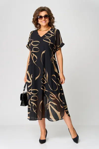 Aurelia™ Flowy Midi Dress — Confidence, Comfort and Timeless Style
