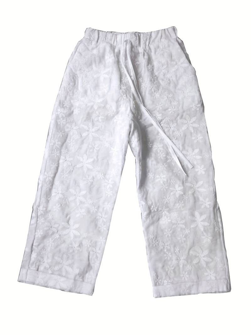 CELESTE™ - Women's Applique Straight Leg Pants