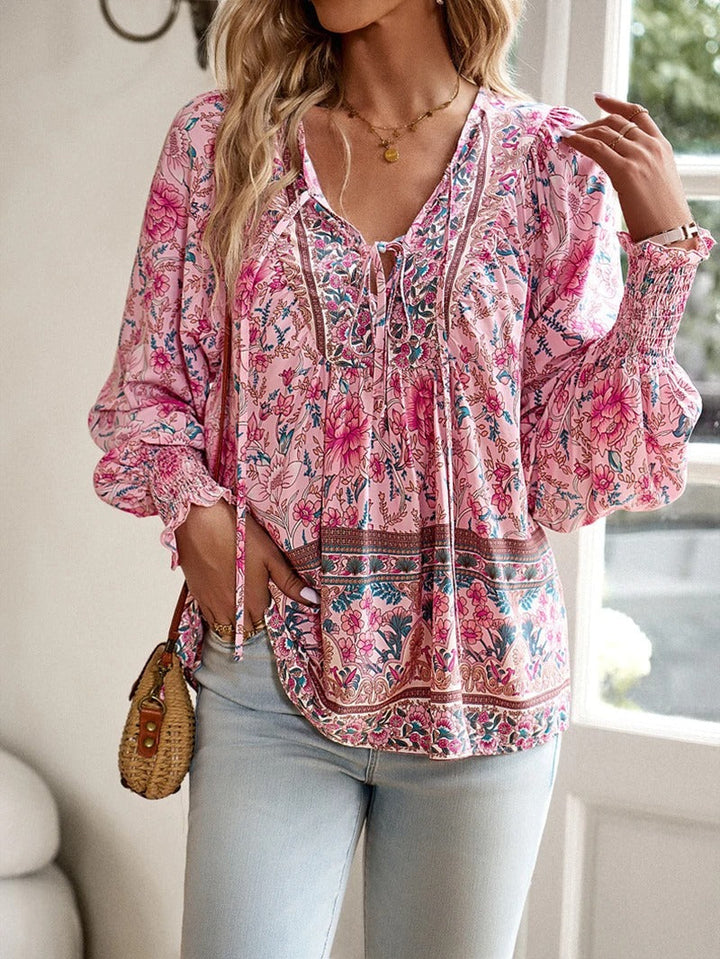 ADELINE™ Floral Blouse – Timeless Elegance and Everyday Comfort