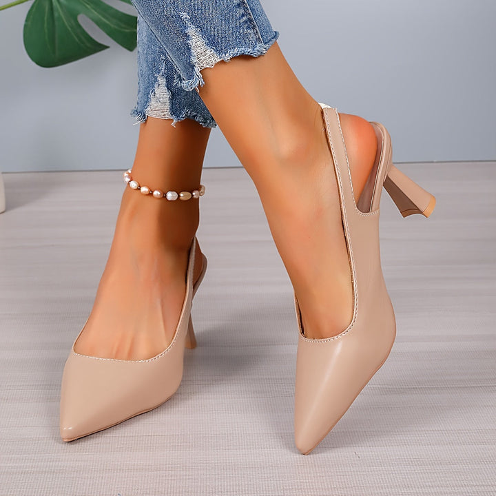 Sandra - Pointed Toe Slingback Stiletto Heels