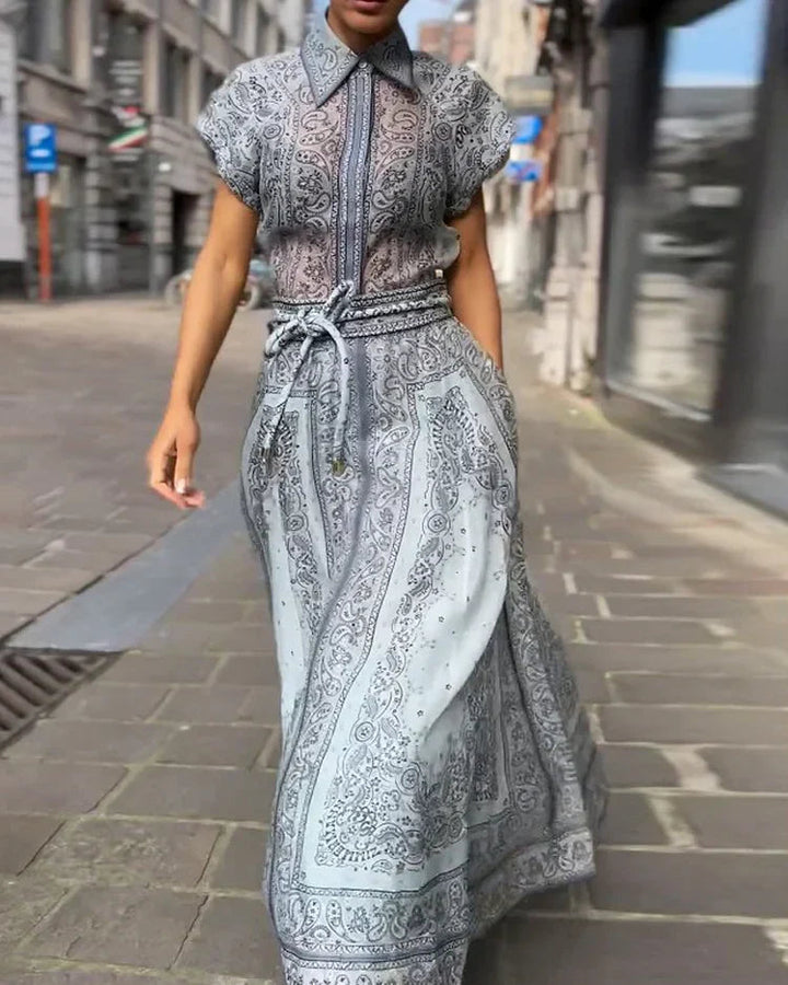 Lucia™ Two-Piece Summer Set – Blouse and Skirt for an Effortless Dress Look”