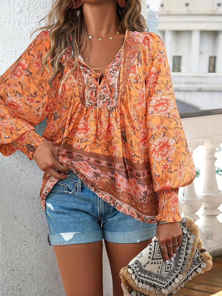 ADELINE™ Floral Blouse – Timeless Elegance and Everyday Comfort