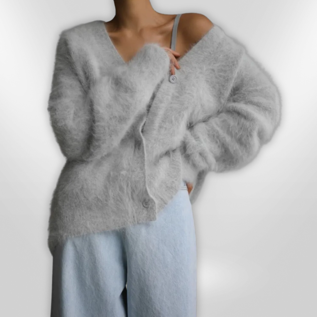 LARA - Fuzzy Cardigan (50% OFF)