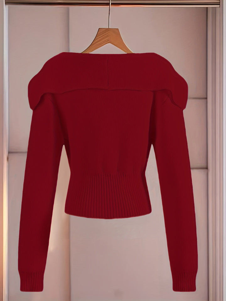 Leona | Slim Fit V-Neck Cardigan