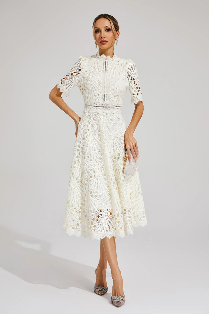 Hallie - Lace Midi Dress