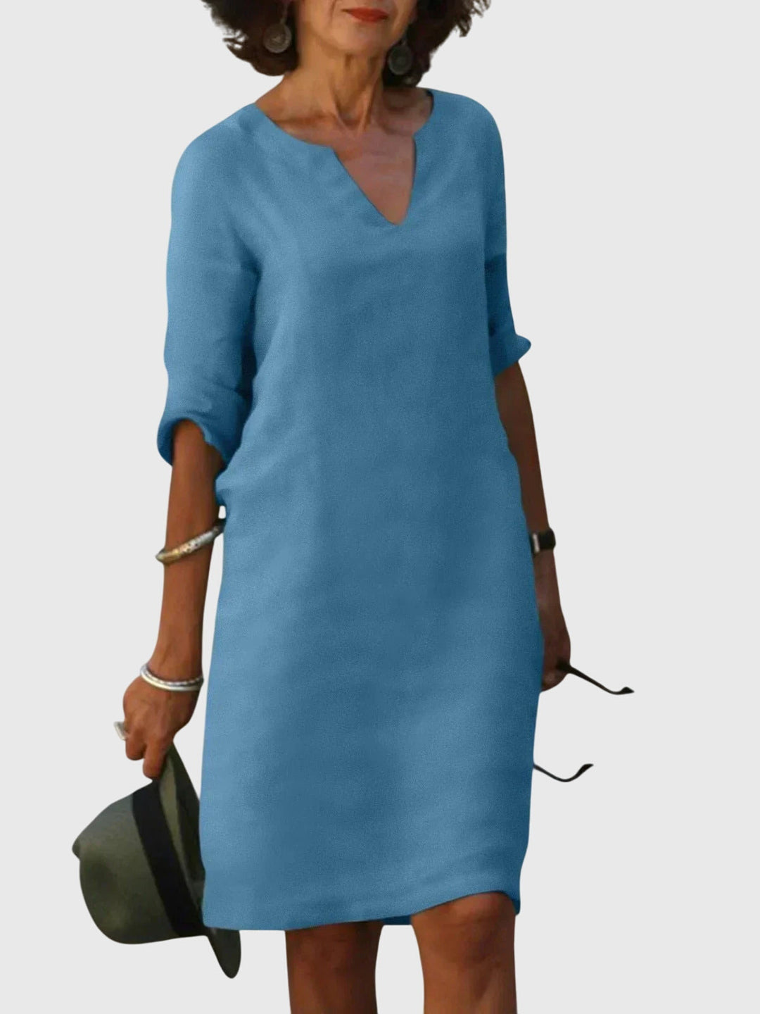 Chelsea - Casual V-Neck Dress