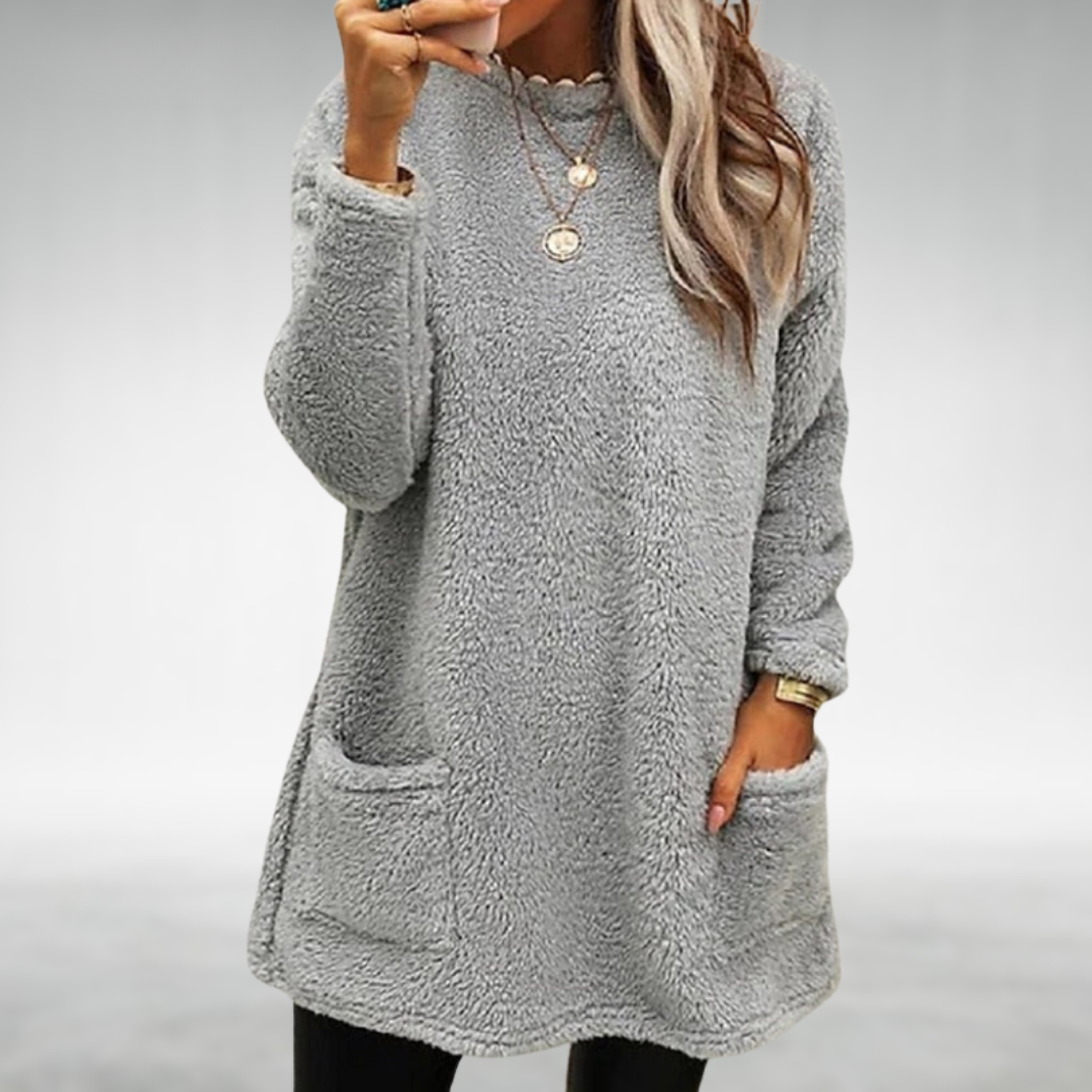 Nora | Fleece Sweater with Pockets
