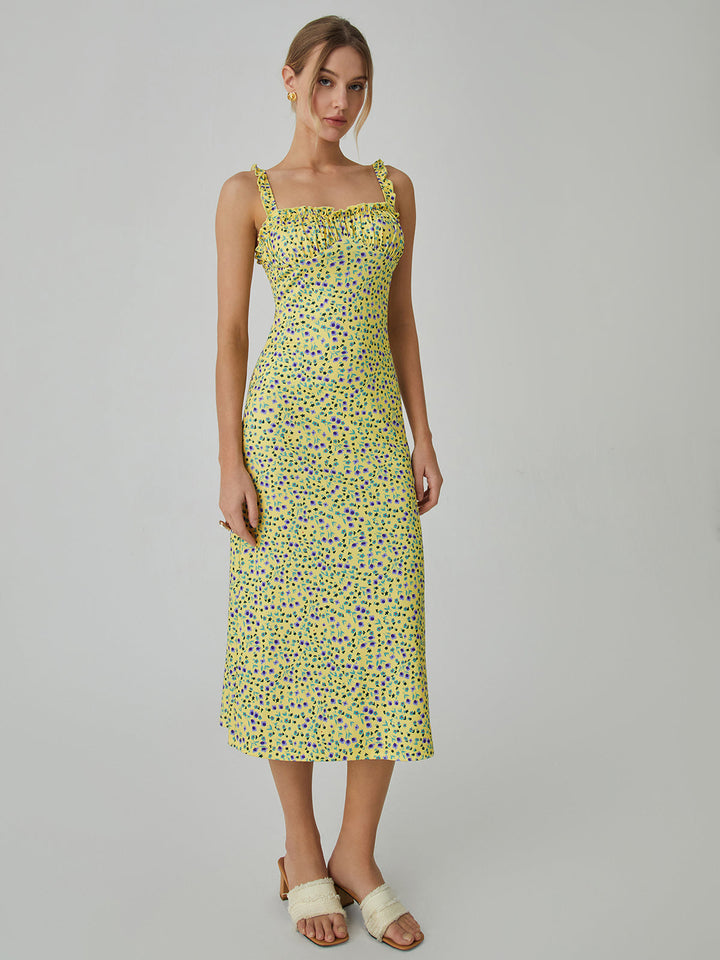 Elenar™ Floral Elegance Midi Dress – Romantic Style with All-Day Comfort (50% OFF!)